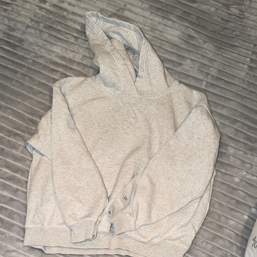 Fabletics Gray Hoodie Sweatshirt
